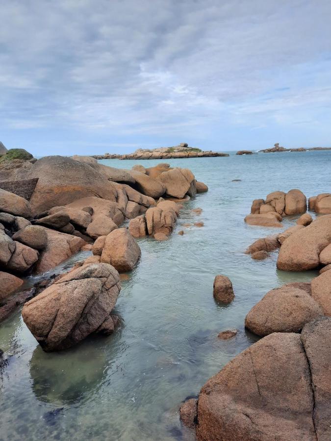 Appartement Plage De Trestraou 45M2 Perros-Guirec Exteriör bild